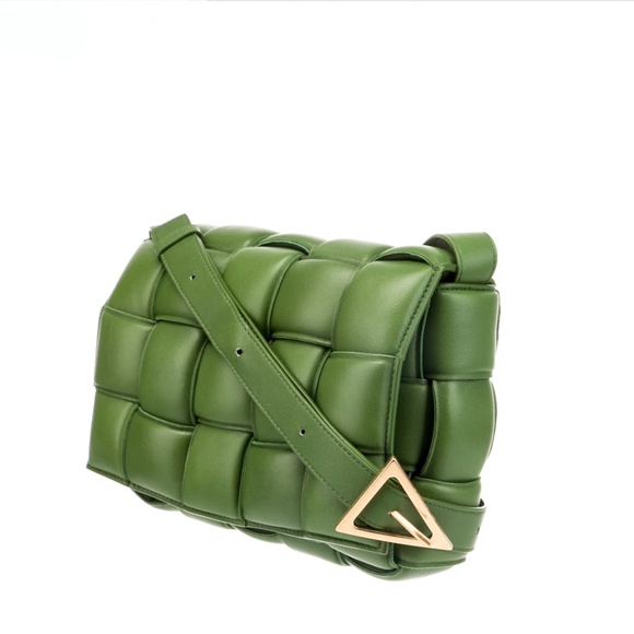 Bottega Veneta Padded Intrecciato Lambskin Cassette Cross-Body Bag In Avocado - Picture 13 of 16